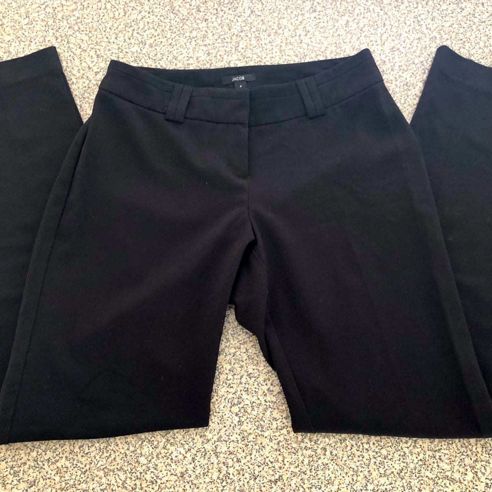 Jacob Sz 4 Black Curvy Fit Office Business Versatile Staple Uniform Pants Suit